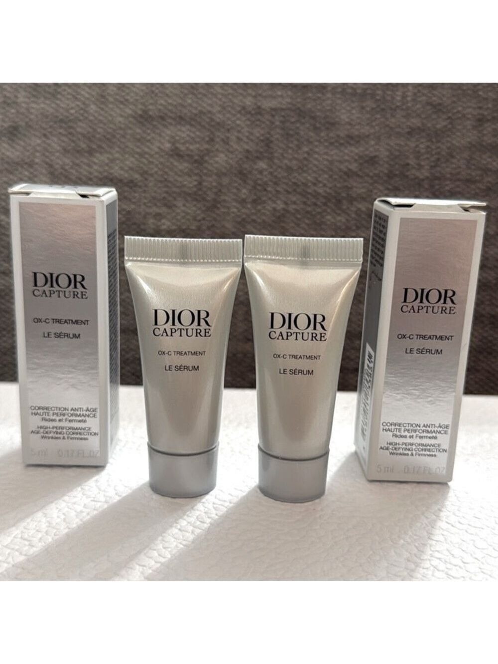 Dior Capture Ox-C Treatment Le Serum Bundle of 2 Miniatures Authentic 5ml New